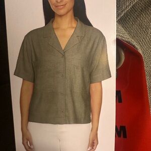 Buffalo David Bitton Olive Button Down Shirt